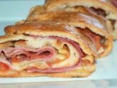 Enrolado de Presunto e Queijo Assado